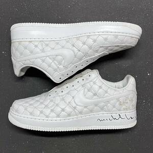 送料無料 30cm NIKE AIR FORCE 1 LOW SUPREME I/O MICHAEL LAU signed 349538-111 ナイキ エア フォース ワン サプチーム マイケルラウ