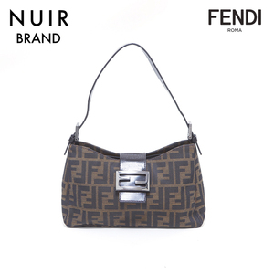 【先着50名限定クーポンを配布中!!】 フェンディ FENDI ショルダーバッグ ズッカ マンマバケット キャンバス ブラウン