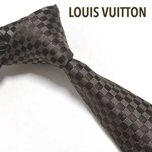 LOUIS VUITTON ヴィトン ネクタイ 最高級シルク マイクロダミエ