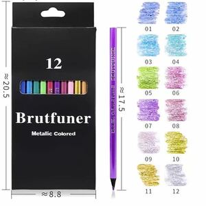 未使用品　12色　メタリックカラー　色鉛筆