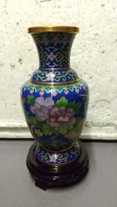 中国 古玩 中国美術 七宝焼 花瓶 
