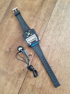 蔵出 当時物 珍品 レア SANYO QUARTZ UMEDA 腕時計 AM FM ラジオ 機能 チープ デジタル ウォッチ RF-1 DW170 JAPAN 日本製 昭和 レトロ 