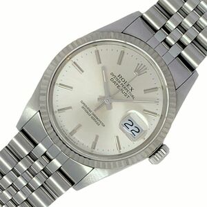 ロレックス ROLEX デイトジャスト 16014 シルバー K18WG/SS 腕時計 メンズ 中古