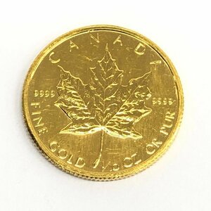 K24IG　カナダ　メイプルリーフ金貨　1/10oz　1988　総重量3.1g【CDAJ7023】