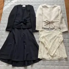 【美品】Couture Brooch 卒業式/入学式 スカートスーツ4点セット