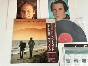 【ピンナップ×2/アルバムリスト/葉書付/美品】THE SIMON AND GARFUNKEL COLLECTION 若き緑の日々/ニュー・ベスト 帯付LP 25AP2227 81年盤