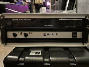 【1円スタート】Electro Voice エレクトロボイス EV Q1212 パワーアンプ（TASCAM AV-P250、ラックケース付き）パワーディストリビューター