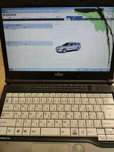 ボルボ診断機 VIDA DICE 起動確認、診断確認済み 富士通 LIFEBOOK S S762/G 160GB メモリ2GB バッテリー駆動可能