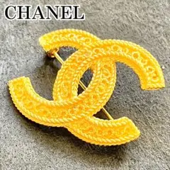 美品　CHANEL　シャネル　ココマーク　ラインストーン　ブローチ　コサージュ