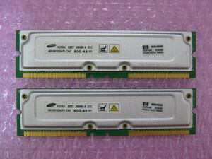 SAMSUNG (MR18R1628AF0-CK8) PC800-45 256MB ECC付 ★2枚組（計512MB）★ (2)