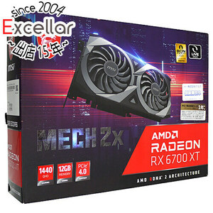 【中古】MSI製グラボ Radeon RX 6700 XT MECH 2X 12G PCIExp 12GB 元箱あり [管理:1050023484]
