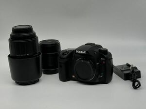 【現状品】 PENTAX ペンタックス K20D-W SIGMA 70-300㎜ F4-5.6 MACRO 28-80㎜ F3.5-5.6 2レンズセット 動作確認済み 　（管14037）