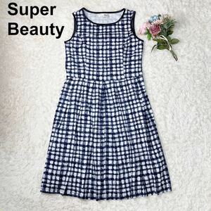 Super Beauty スーパービューティー ノースリーブワンピース ドレス 40 レディース ストレッチ有 B72325-99