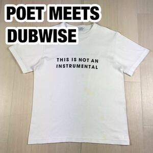 silent poets サイレントポエツ POET MEETS DUBWISE ポエットミーツダブワイズ 半袖 Tシャツ S ホワイト プリント ユニセックス