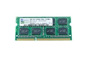 SODIMM 4GB PC3-10600 DDR3-1333 204pin SO-DIMM Macメモリー 5年保証 相性保証付 番号付メール便発送