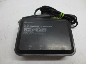 送料無料 即日出荷可 大自工業 DC/DC コンバーター ソケットタイプ3A DC24VDC12V(USB) E-103 中古 動作確認済み