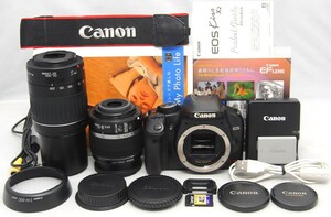 ●美品●初心者入門スタートフルセット● Canon キャノン EOS Kiss X2 純正 Wレンズセット●すぐに撮影OK●女性ならではの丁寧な対応で安心