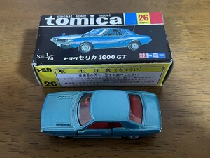 ★トミカ★トヨタ セリカ 1600GT 1/60 中国製 ミニカー 黒箱