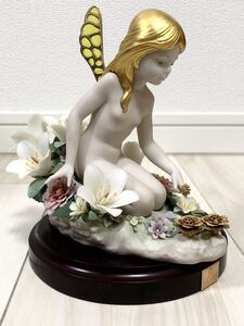 【超希少】世界限定200体　LLADRO 妖精 レジェンドコレクション　フィギュリン フィギュリン　花 オブジェ インテリア 女の子 陶器人形