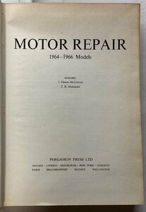 ★[A53018・特価洋書 MOTOR REPAIR 1964-1966 Models ] MERCEDES-BENZ 600, 300SEL, CITROEN DS21 等の修理書。★