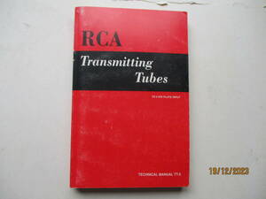 洋書です。「RCA　Transmittimg　Tubes」