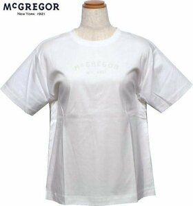 【ホワイト L】 マックレガー Ｔシャツ レディース 311723102 接触涼感 UVカット 汗じみ防止 クルーネックTシャツ