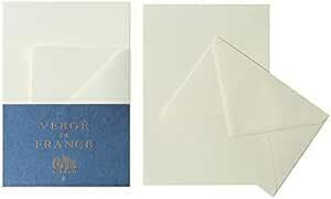 G.Lalo ヴェルジェ・ド・フランス レターセット 封筒5枚 便箋A5サイズ10枚 洋形2号(114×162mm) ホワイト g