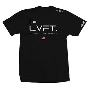 【送料無料】LVFT USA Tシャツ 黒 Lサイズ☆LIVE FIT