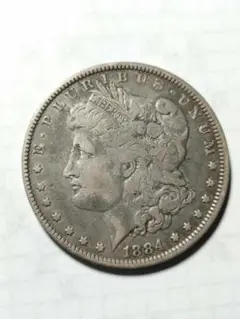 1884-Morgan Silver Dollar Coin