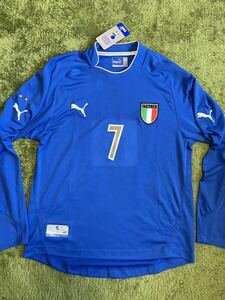 03/04 イタリア代表 PUMA HOME #7 DEL PIERO 長袖 L 未使用タグ付