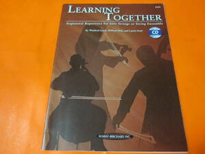 輸入教則本　Learning Together: Sequential Repertoire for Solo Strings or String Ensemble (Bass)　CD付き