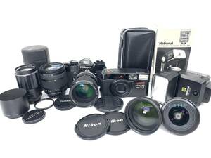 ニコン Nikon EL + Zoom Nikkor 35-70mm F/3.5 Zoom レンズ　TC-E3ED / WC-E63　National PE-320S　Pentax Zoom 70-x　Super Takumar 135mm