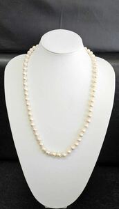 パールネックレス バロックパール pearl necklace Baroque pearl ロング 全長62cm 9.0mm~9.5mm SHILVER ネックレス アクセサリー 
