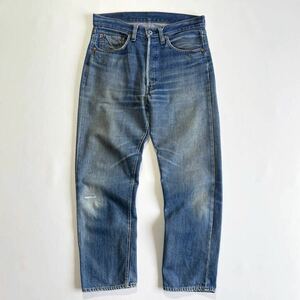 ヒゲ美色♪66前期 70s USA製 Levis 501 W32L30 オリジナル ビンテージ Rのみ ハチノス リーバイス 501 ゴールデンサイズ サークルR 76年製