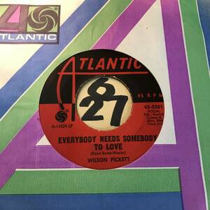 試聴 WILSON PICKETT EVERYBODY NEEDS SOMEBODY TO LOVE / NOTHING YOU CAN DO 両面EX+ ブルース・ブラザーズ挿入歌