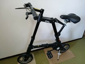 折りたたみ自転車 コンパクト A-bike ブラックアルミ製