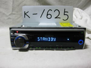 K-1625　KENWOOD　ケンウッド　E262SNN　MP3　フロント AUX　1Dサイズ　CDデッキ　故障品