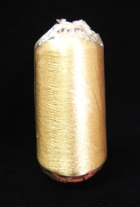 新品 工業用 金糸 1万m 1本セット ②-1 / 刺繍 ミシン / ゴールド　レーヨン芯