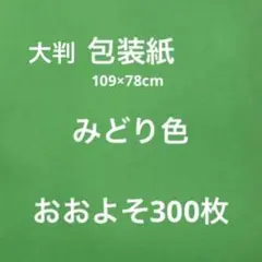 【新品】　大判包装紙　無地　みどり　メインコート　みどり　緑　グリーン