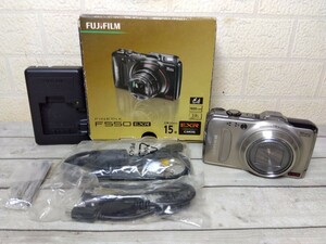 613■FUJIFILM　FinePix　F550EXR　コンパクトデジタルカメラ　ファインピックス　通電確認済　ジャンク現状品