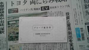 阪急阪神ホールディングス　グループ優待券1冊