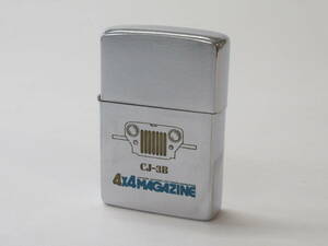 D31〇ZIPPO ヴィンテージ 4×4 MAGAZINE CJ-3B デザイン 1982年製 オフロードマガジン ジッポー オイルライター 喫煙具