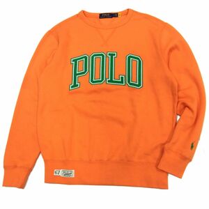 美品◆POLO RALPH LAUREN ラルフローレン スウェット 両V ロゴ トレーナー メンズ 1円スタート