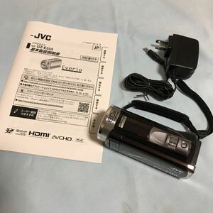 送料無料 JVCビデオカメラGZ-E355-T Everio中古完動美品