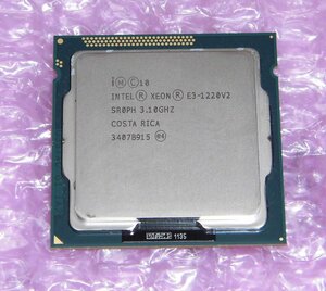 中古CPU Intel Xeon E3-1220 V2 3.10GHz SR0PH LGA1155 動作品