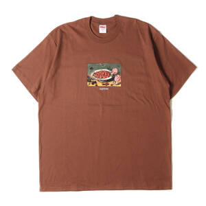 新品同様 Supreme シュプリーム Tシャツ サイズ:XL 23SS 絵画 グラフィック クルーネック 半袖Tシャツ Strawberries Tee ブラウン
