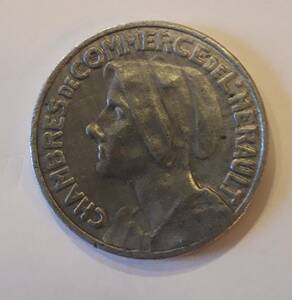 フランス 1920 1924 年 25 centimes アルミ貨 L