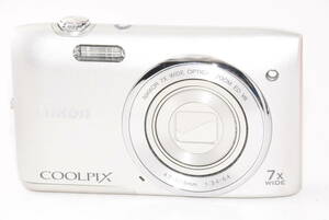 【外観特上級】Nikon デジタルカメラ COOLPIX S3500 クリスタルシルバー S3500SL　#b1299