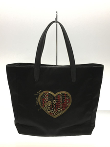 LOEWE◆トートバッグ/-/BLK/無地