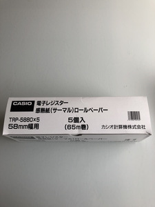 カシオ CASIO レジ用サーマルロール紙 TRP-5880X5 5巻